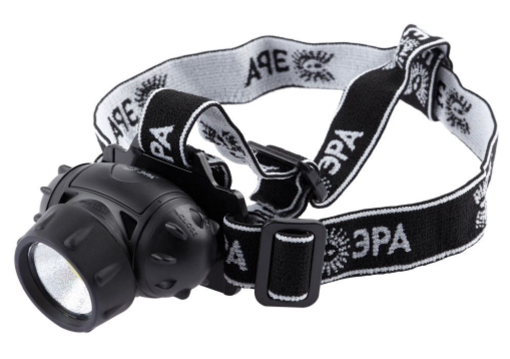 Фонарь налобный светодиодный ЭРА GB-410 на батарейках, дальность луча 30 метров, 105Лм IP40 20ч, Б0051463 / на голову