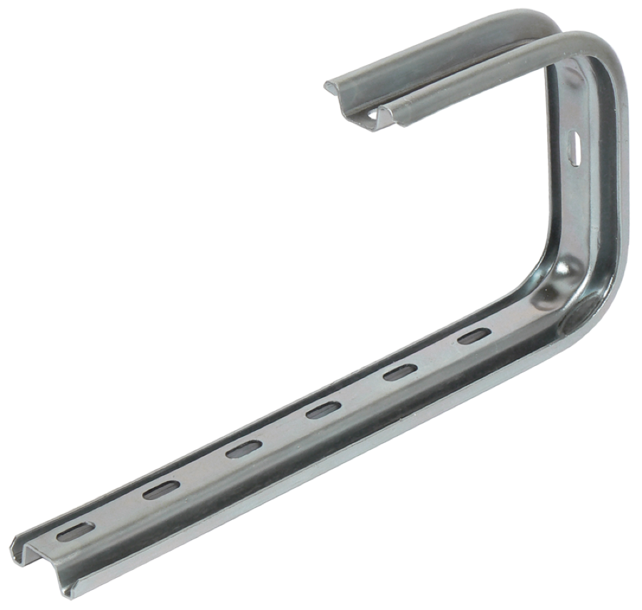 Консоль для кабельных лотков IEK / ИЭК VR 100 оцинкованная потолочная, стальная, толщина металла 1.5мм, длиной 145мм / крепеж