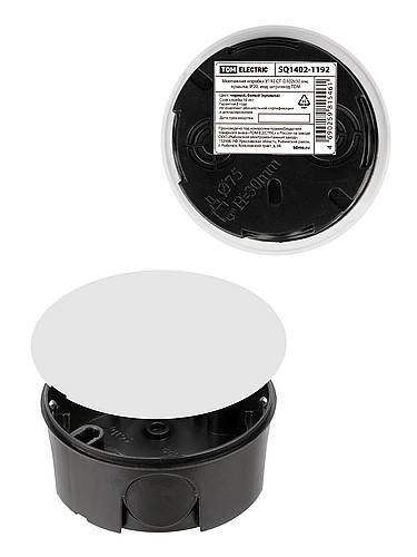 Подрозетник TDM Electric / ТДМ Электрик У192 D102х30мм, черный, IP20, SQ1402-1192 для твердых стен / установочная коробка