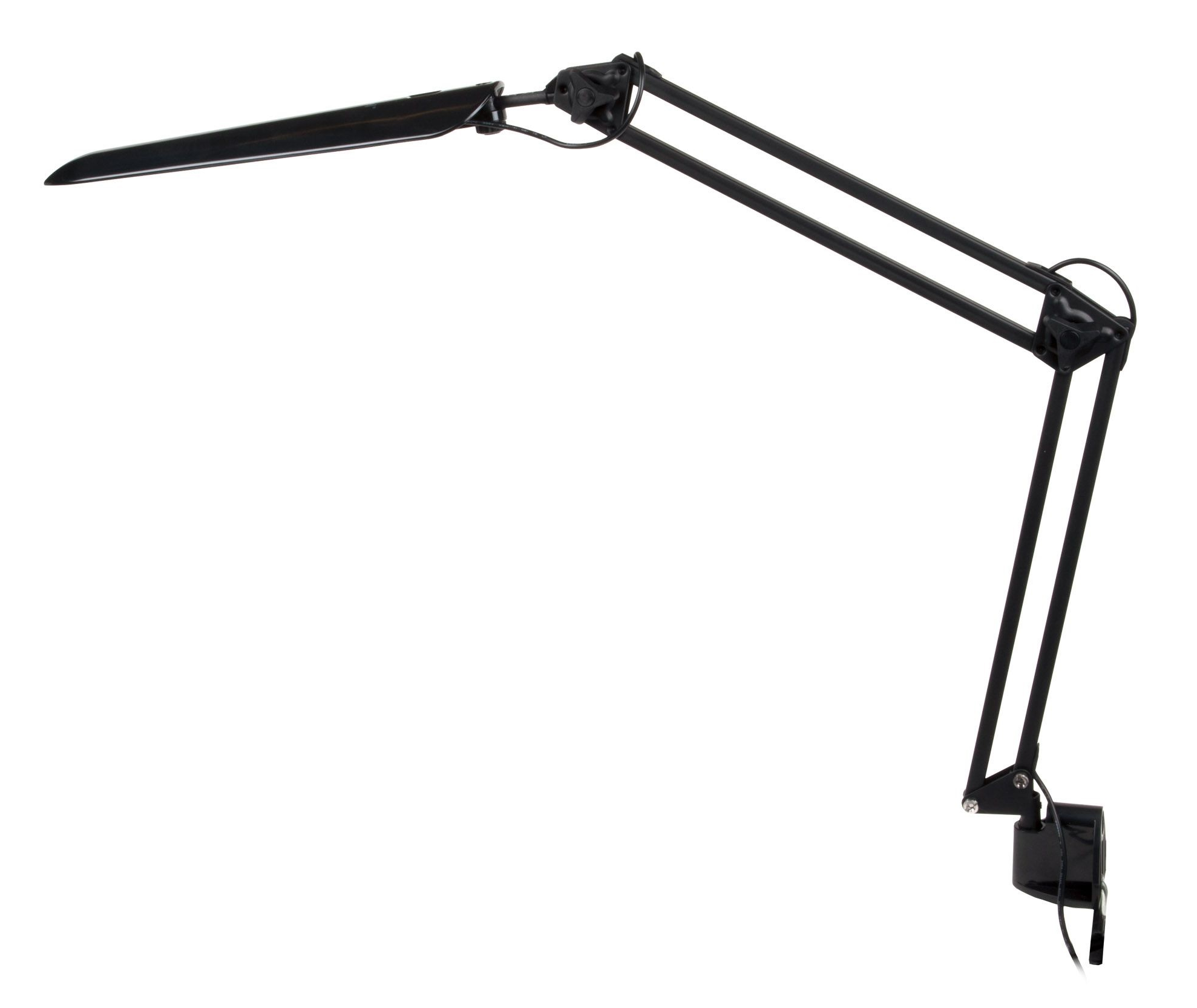 Лампа настольная Uniel / Юниэль TLD-524 на струбцине, 8Вт 220В, 560x400x50мм, черный, 10608 / светильник