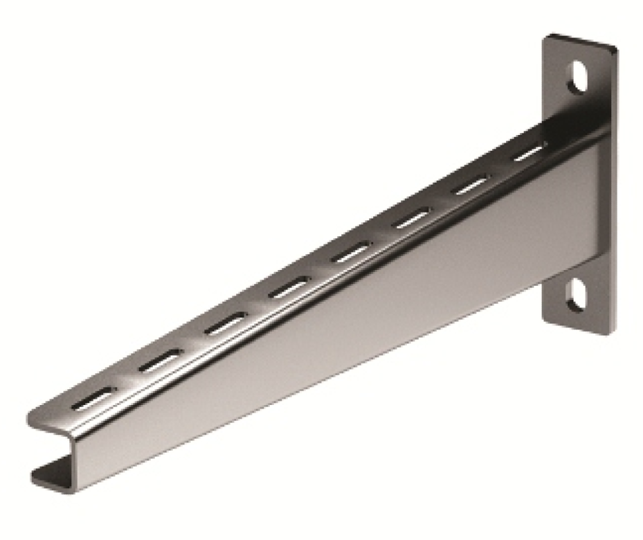 Консоль для кабельных лотков DKC / ДКС BBH7050 усиленная тяжелая, горячеоцинкованная стальная, длина основания 500мм / крепеж