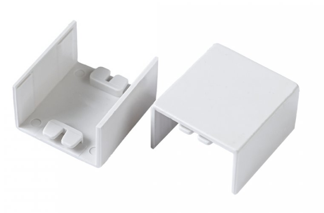 Соединитель для кабель-каналов Промрукав на стык из пластика, белый, 25х25мм, 1шт. / электрика