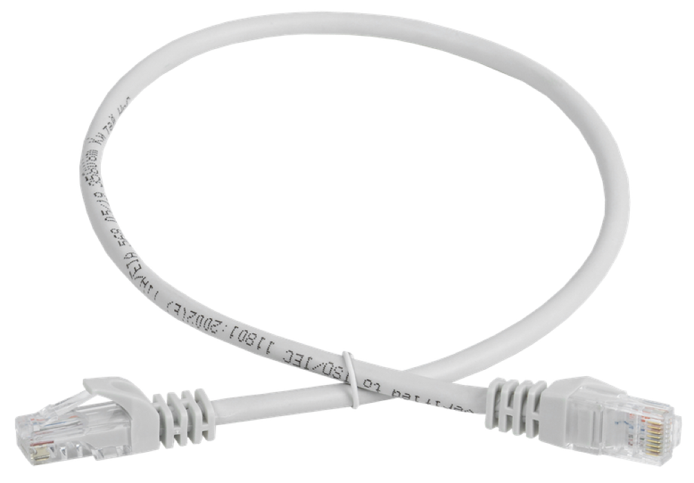 Патч-корд Generica / Дженерика для коммутации линий передачи информации, медь серый, 3м, UTP, 5е / коммутационный шнур