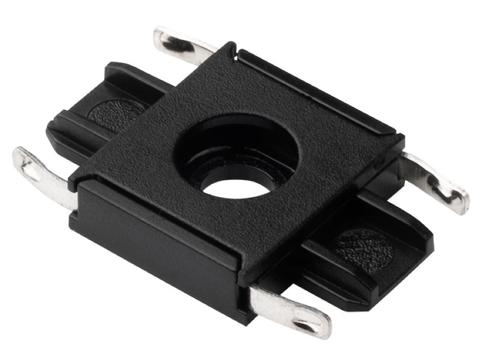 Коннектор для шинопровода Jazzway / Джазвэй MTR16 CI-BL I-образный для низковольтной трековой системы, черный / аксессуары для освещения