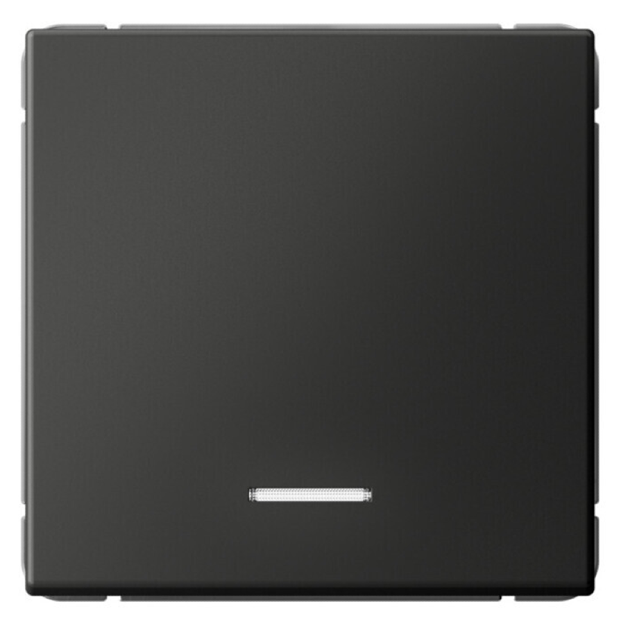 Выключатель Systeme Electric / Систем Электрик ArtGallery механизм с подсветкой, 10АХ схема 1а, базальт одноклавишный, GAL001413 / переключатель