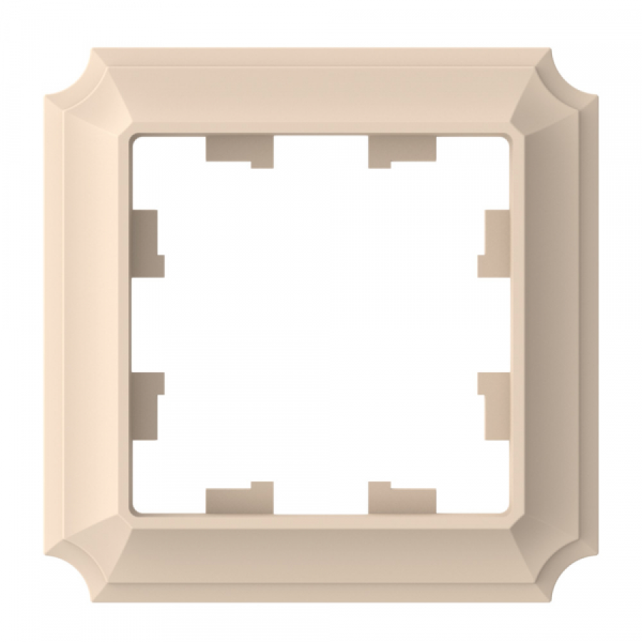 Рамка электроустановочная Systeme Electric / Систем Электрик AtlasDesign Antique ATN101201 песочный, 1 пост / для розеток и выключателей