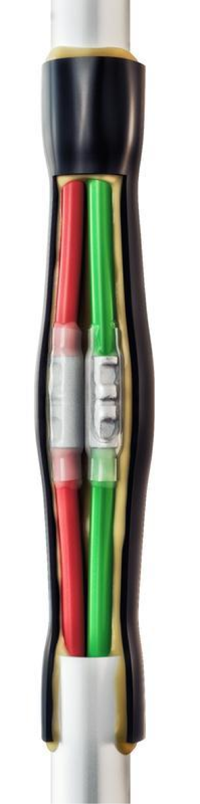 Муфта кабельная соединительная КВТ 3ПСТ мини-1/2.5 нг-LS, пластмассовая изоляция, 210мм, 3 жилы, 400В / электрика