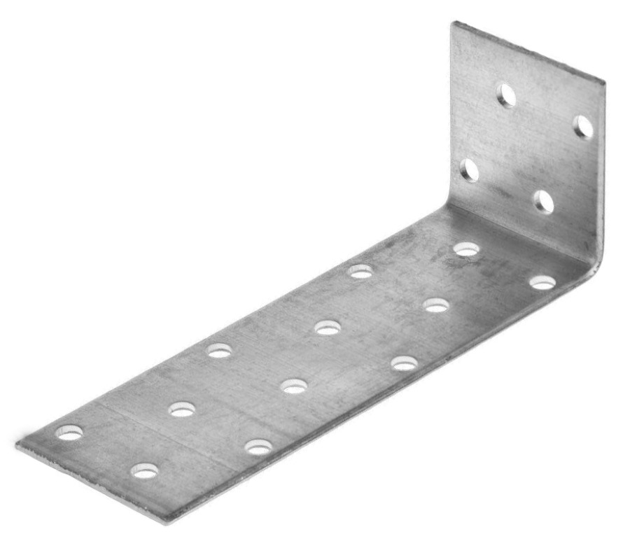 Уголок крепежный Tech-KREP / Тех-Креп анкерный из углеродистой стали, 40х200х40x2мм / строительство и ремонт