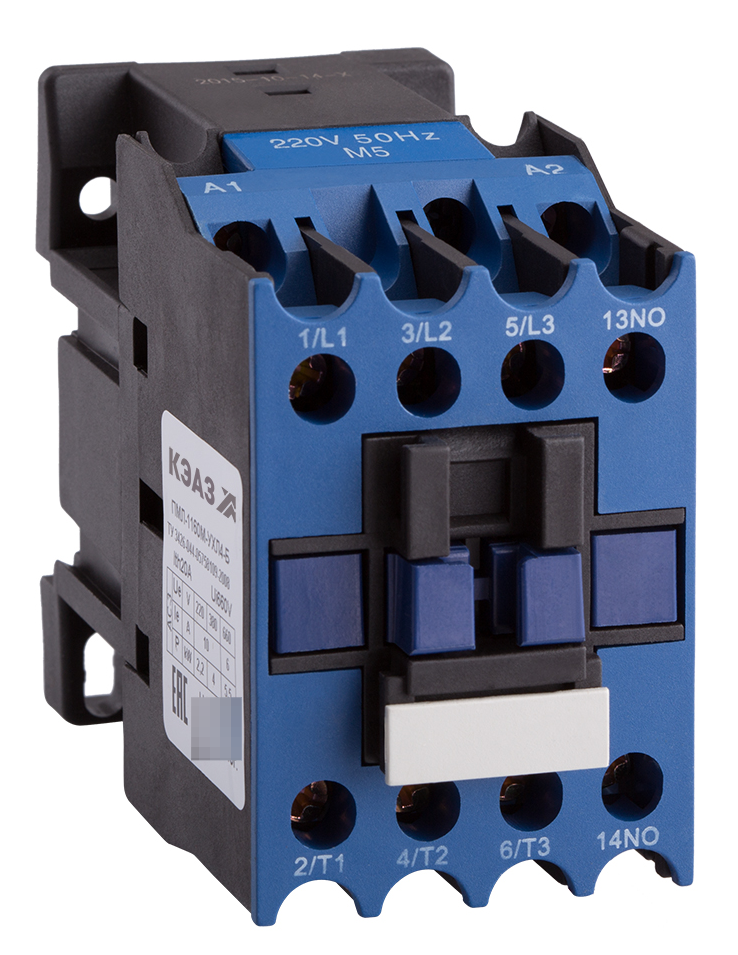 Пускатель ручной кнопочный КЭАЗ ПМЛ-1100-10А-220AC-УХЛ4-Б магнитный в пластиковом корпусе, синий, 220В 10А, 110538