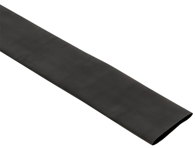 Термоусадочная трубка EKF / ЕКФ PROxima ТУТк с клеевым слоем нг 50/17 полиолефин черный длина 1м диаметр 50(17)мм, tut-k50-b, 1шт. / термотрубка