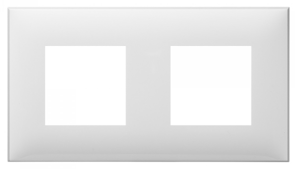 Рамка электроустановочная DKC / ДКС Avanti 4400904 Artlebedev, белое облако, 2 поста, 4 модуля / для розеток и выключателей