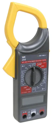Мультиметр цифровой IEK Expert M-266, клещи, Китай