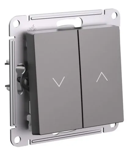 Выключатель для жалюзи Systeme Electric AtlasDesign, мокко, 250В 10А, IP20