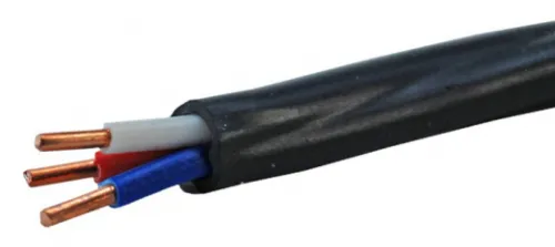 Силовой кабель Радиус ВВГнг(А)-LS 3х4-0.66 круглый, черный ГОСТ, TR4123, 1м / провод