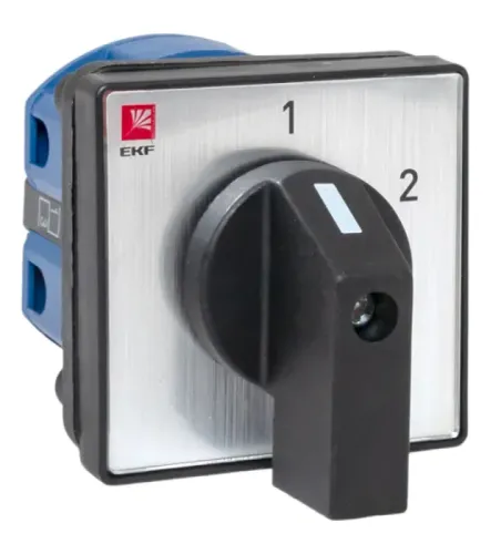 Переключатель кулачковый EKF / ЕКФ PROxima ПК-1-31 двухпозиционный, в пластиковом корпусе, 400В 25А 1 полюс IP20 / электрика