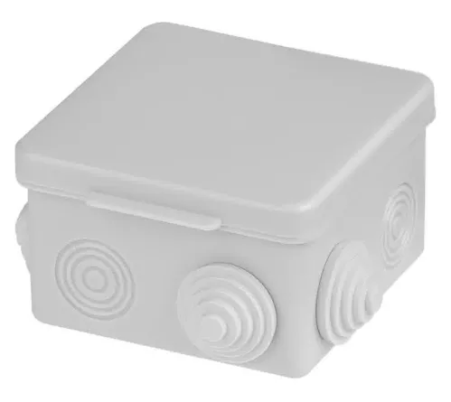 Распределительная коробка TDM Electric / ТДМ Электрик ОП для прямого монтажа, наружная серая 80х80х50мм, IP54, SQ1401-7112 / распаячная