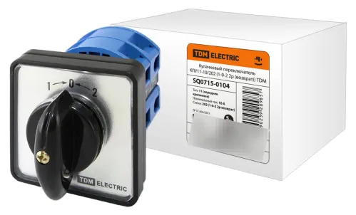 Переключатель кулачковый TDM Electric КПУ11-10/202, 10А, IP40