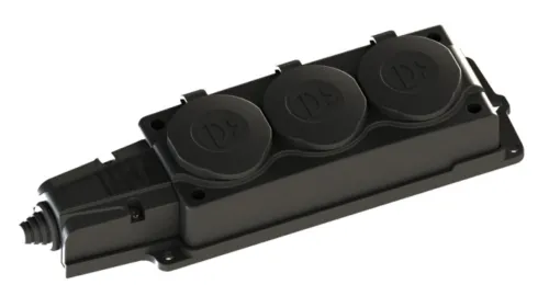 Блок розеток Systeme Electric MultiSet 2К+З MST4103BK