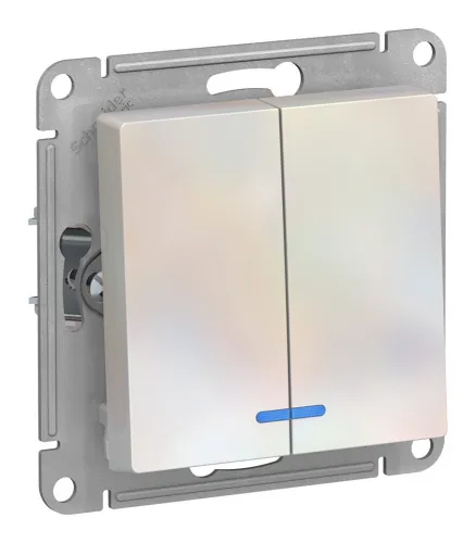 Выключатель Systeme Electric AtlasDesign 10А жемчуг, ATN000453
