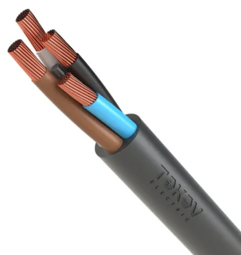 Силовой кабель TOKOV ELECTRIC КГтп-ХЛ-380/660-2 4х50 черный 1м