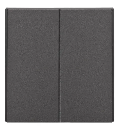 Выключатель Kranz Strong 10А IP20 250В графит двухклавишный KR-78-0706-6