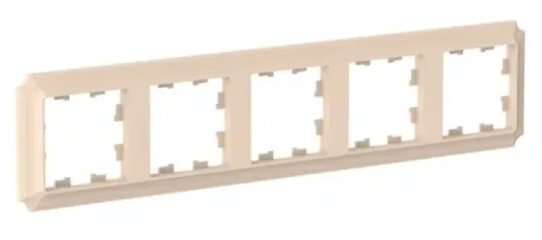 Рамка Systeme Electric AtlasDesign Antique, песочная, 5 постов, ATN101205