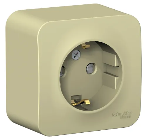 Розетка Systeme Electric Blanca 16А 250В IP20 бежевая BLNRA011117
