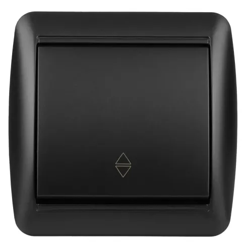 Выключатель TDM Electric / ТДМ Электрик Селигер, 10А IP44, графит одноклавишный на 2 направления, открытой установки, SQ1818-0311 / переключатель