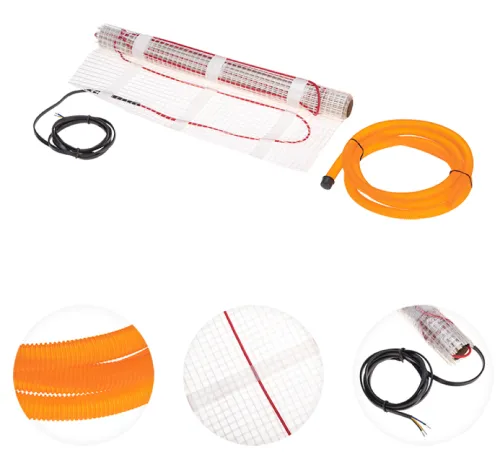 Нагревательный мат REXANT / Рексант Classic RNX-3-450 под плитку, без терморегулятора, 0.5х6м, площадь 3кв.м, максимальная мощность 450Вт / теплый пол электрический