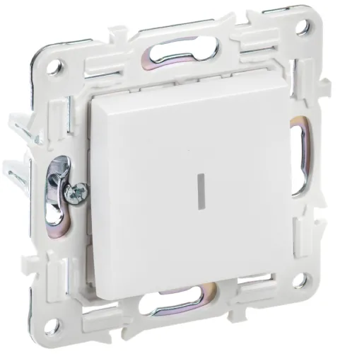 Выключатель IEK Skandy SK-V07W с подсветкой, 10А, артикул SK-V10-1-10-K01