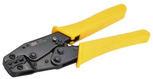 Пресс-клещи IEK / ИЭК КО-06Е для Е-типа, трапецеидальная опрессовка, длина 204мм, поперечное сечение 6-16мм² / кримпер