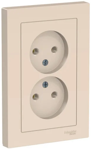 Розетка Systeme Electric AtlasDesign 16А 250В IP20 бежевый ATN000220
