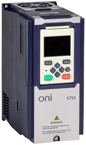 Частотный преобразователь ONI K750, 1.5кВт, 400В, IP20