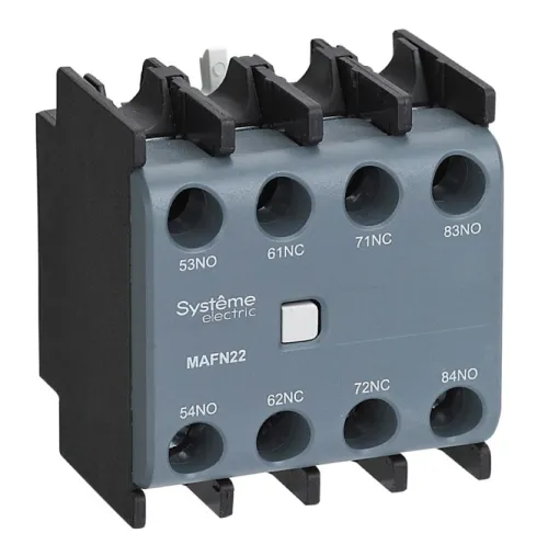 Контакт Systeme Electric MC1G/E серый LAEN22 2НО+2НЗ 3А