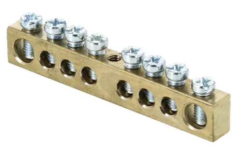 Шина EKF PROxima PEN ноль-земля, латунь, 6х9х58мм, 100А