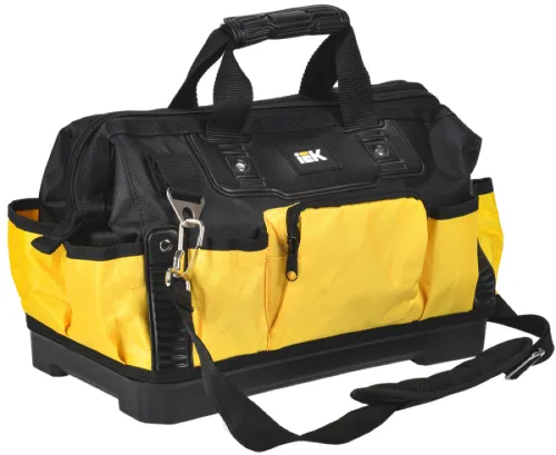 Сумка монтажника IEK Arma2l 5, пластиковое дно BG-02, черно-желтая