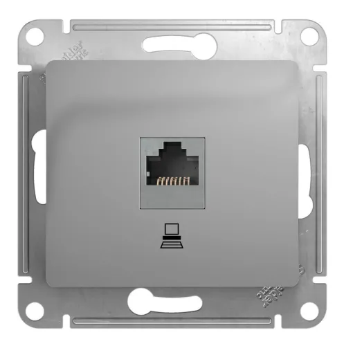 Розетка компьютерная Systeme Electric Glossa 1xRJ45 Cat.5 GSL000381K