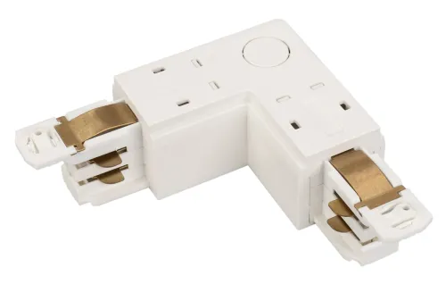 Коннектор Arlight LGD-4TR-CON-L-EXT-WH, угловой, белый, 230В, IP20