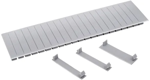 Заглушка IEK / ИЭК для пластрона из пластика, серый, 12 модулей / электрика