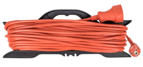 Удлинитель силовой на рамке EKF PROxima Зевс 2.0, 40м, 16А, 3.5кВт, оранжевый, USRB02-16-310-1-40