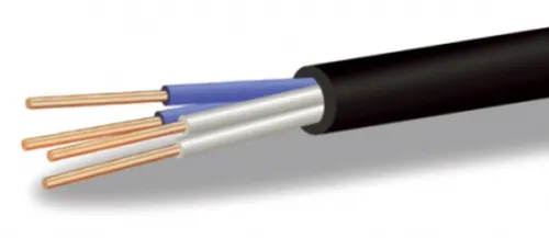 Силовой кабель ЭМ-Кабель КВВГнг(А)-LS контрольный 4х2.5-0.66 ГОСТ черный, 1м / провод