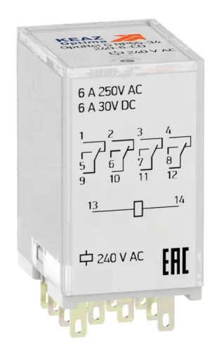 Реле КЭАЗ OptiRel G RP55-34-24D-6-CO/TIL 24483