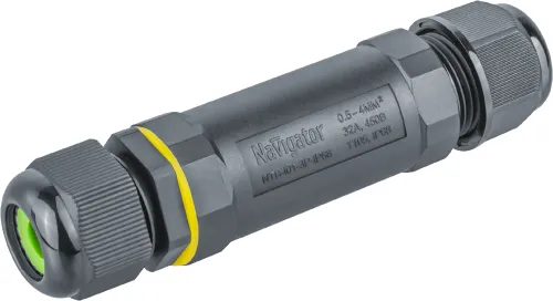 Коннектор Navigator NTB-I01-3P-IP68, нейлон 6.6, 5-14мм