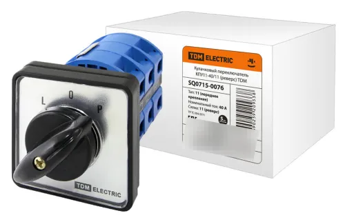 Переключатель кулачковый TDM Electric КПУ11-40/11, 40А 400В, IP40