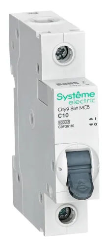 Автоматический выключатель Systeme Electric Сity9 Set 1P 10А C