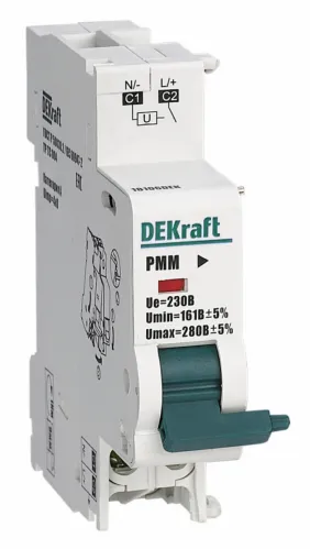 Расцепитель DEKraft РММ-101 макс-мин напряжения, 230В