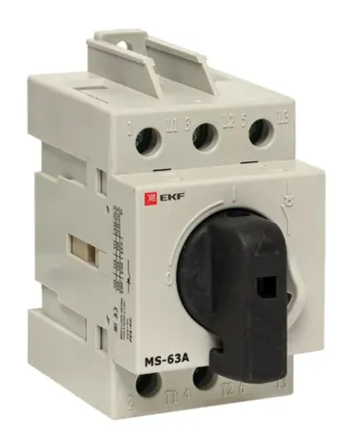 Рубильник EKF MS-63A модульный, 3P на DIN-рейку