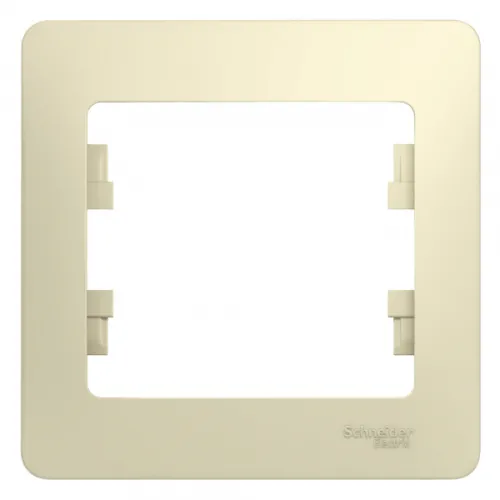 Рамка Systeme Electric Glossa GSL000201 бежевая, 1 пост