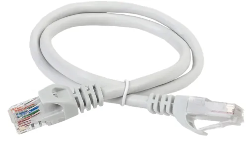 Патч-корд ITK медный серый 2м UTP LSZH 5e PC01-C5EUL-2M