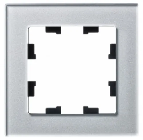 Рамка Systeme Electric AtlasDesign Nature ATN320301, стекло алюминий, 1 пост